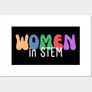 Women in STEM, Female Scientist, Girls in Science Posters and Art
